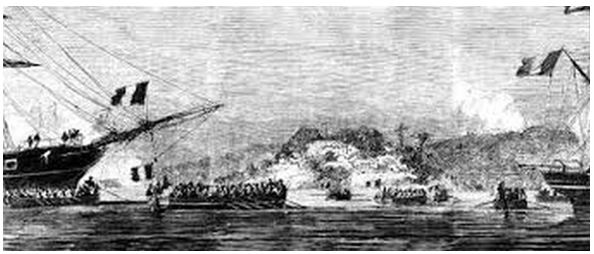 Ngày 31-8-1858, liên quân Pháp - Tây Ban Nha dưới sự chỉ huy của trung tướng Rigault de Genouilly đã có mặt tại cửa Hàn (Đà Nẵng) chuẩn bị tấn công